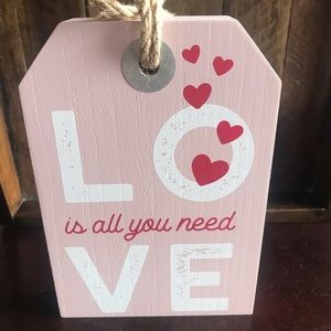 Valentine’s Day Love wood Table Top Sign